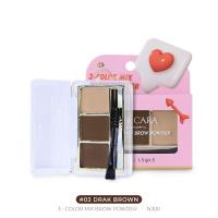 ราคา NEE CARA 3 COLOR MIX BROW POWDER N300 นีคาร่า พาเลทคิ้ว พาเลทเขียนคิ้วเนื้อฝุ่น 3ช่อง คิ้วฝุ่น (11376106854)