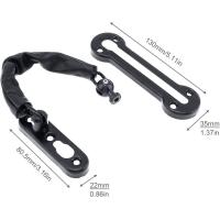 ราคา โซ่คล้องประตู ยาว19ซม สแตนเลส กลอนประตู พร้อมซองหนัง กลอนคล้องโซ่ กลอนโซ่รูปไข่ สำหรับคล้องประตู ห่วงโซ่ประตูโรงแรม (22395937795)