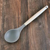 ราคา 1Pc Non stick Silicone Cooking Utensil Heat resistant Wooden Handle Spatula Kitchen Baking Cookware Kitchenware (2970148248)