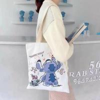 ราคา กระเป๋ากระเป๋าสะพายข้าง Stitch การ์ตูนน่ารักกระเป๋าผ้าใบกระเป๋าสะพาย (22089689445)