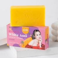 ราคา สบู่ไวท์ออร่า สบู่ไวท์โสม แพคเกตใหม่ White Aura Miracle Carrot Soap 160 g (21565066613)