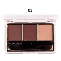 ราคา ของแท้ คิ้วฝุ่น Nee Cara พาเรทคิ้วเนื้อฝุ่น รุ่น N300 Eyebrow palette 3 color mlx brow powder (3402638775)