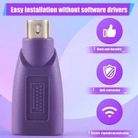 ราคา PS2 to USB Connector Computer Mouse and Keyboard Mini Adapter Mouse and Keyboard Converter (22110062801)