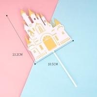 ราคา ป้ายปักเค้ก ป้ายปักปราสาทเกล็ดหิมะเจ้าหญิงแช่แข็ง ป้ายตกแต่งเค้กงานแต่ง งานเลี้ยง งานวันเกิด C15 (16957794258)