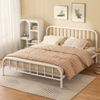 ราคา เตียงเหล็กเรียบง่ายทันสมัย เตียงเหล็ก เตียงเหล็กแบบยุโรป เตียงโครงเหล็กสำหรับงานหนัก เตียงเหล็กขนาดใหญ่3 4 5 6ฟุต (22207536801)