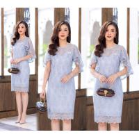 ราคา ชุดเดรสลูกไม้ ทรงปีกค้างคาว ทรงสวย งานตรงปก งานคุณภาพ รหัสสินค้า 8 8309 (20238019071)