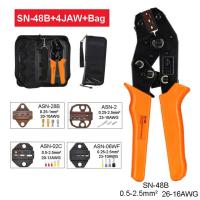 ราคา Crimping Tool kit Pliers Set SN 48B Wire Crimping Jaw Terminal Ferrule Crimper Hand Tools Electrcal Ratchet Receptacle (18406251417)