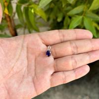 ราคา 4AC 68BSP จี้เงินแท้925 ประดับพลอยแท้ ไพลิน ทับทิม 6mm 8mm ชุบเคลือบทองคำขาว RHD น้ำใส ไฟสวย (21416600385)