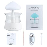 ราคา พร้อมส่งจากไทย เครื่องฟอกอากาศความชื้น เครื่องพ่นไอน้ำทำเสียงฝน 450ml Aroma Diffuser ปรับได้ 7 สี (21933603762)
