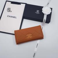 ราคา กระเป๋าสตางค์ชาแนล สไตล์แบรนหรู กระเป๋าเงิน CC ใบยาวแบบพับ สินค้าขายดี (9803503256)