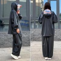 ราคา Lansboter เสื้อกันฝน ชุดกันฝน เสื้อกันฝนชุดกันฝนสำหรับผู้หญิงชุดกันฝนเต็มรูปแบบกางเกงกันฝนรถจักรยานยนต์ รถยนต์ไฟฟ้าเสื้อกันฝนแบบแยก (21434935792)