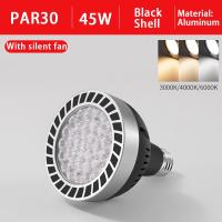 ราคา รับประกัน1ปี ไฟ LED ราง PAR30 LED PAR 30W 35W 40W 45W ที่จับ E27สีดำ ขาว30หลอดไฟ LED (21238321107)