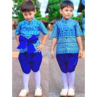 ราคา ชุดไทยเด็กชายวันแม่ ชุดไทยเด็กสีฟ้า ชุดไทยเด็กชายสีฟ้า ชุดไทยเด็กผู้ชาย ชุดไทยเด็กโจงกระเบน (22221984332)