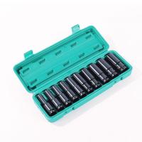 ราคา ชุดลูกบล็อกยาว ชุดบล็อก ชุดประแจไฟฟ้า ลูกบล็อคลมยาว ลูกบล็อกดำ 1 2 4หุน ตัวยาว 10 ตัว ชุด 10 12 13 14 16 17 19 21 22 24mm ร้านไทย จัดส่งภายใน 24 ชั่วโมงใ (22030428592)