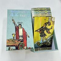 ราคา 12 7cm Holographic A E Tarot Deck In Sliding Rigid Gift Box 78 Pcs Tarot Cards with Guidebook and Drawstring Pouch (21691208019)