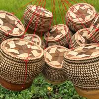 ราคา กระติ๊บข้าวเหนียวทรงฟักทอง ขนาด 4 5 นิ้ว งานฝีมือชาวบ้าน กระติ๊บทรงอ้วน กระติ๊บสาน2ชั้นขนาดใหญ่ กระติบสาน (22095943399)