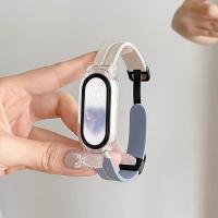 ราคา สายแม่เหล็กสำหรับ Xiaomi แบนด์8 7 6 5 3 2 1สายข้อมือโลหะสำหรับ MiBand 8สายรัดข้อมือสำหรับเปลี่ยนสายรัดข้อมือกีฬา Correa สำหรับ Mi8สร้อยข้อมือซิลิโคน IWatch 7 8 Se 6 4 5 3 Ultra 2 9 (22001471479)