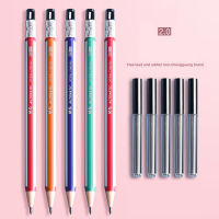 ราคา M G 2 0ดินสอกดแบบอัตโนมัติสำหรับนักเรียนประถมใช้ไส้ดินสออัตโนมัติแบบไส้ไม่ต่อเนื่องสำหรับเขียนไส้หนา2B หัวใหญ่2ต่อ HB ชุดไม่ต้องตัดสำหรับนักเรียนชั้นประถมศึกษาปีที่1ดินสอสำหรับฝึกเขียนตัวอักษรปลอดสารพ