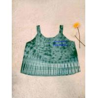 ราคา เสื้อสายเดี่ยว มัดย้อม ผ้าคอตตอน เกรด A ใส่สบาย ร้านเมืองแพร่มัดย้อม เราคือโรงงานผู้ผลิต (21953640817)