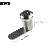 ราคา ล็อครักษาความปลอดภัยตัวล็อคลูกเบี้ยว16 30มม กล่องจดหมายล็อคประตูชั้นกล่องจดหมายลิ้นชักตัวล็อคตู้เก็บของกุญแจ2ดอก (20776175894)