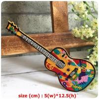 ราคา กีตาร์ ยิปซี อาร์ท ตัวรีดติดเสื้อ อาร์มรีด อาร์มปัก ตกแต่งเสื้อผ้า หมวก กระเป๋า แจ๊คเก็ตยีนส์ Hipster Embroidered Iron on Patch (1325192945)