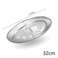 ราคา PQS จาน ชาม จานเปลสแตนเลส 22 26 30 32 35 40ซม จานรูปไข่สแตนเลส จานใส่ปลา จานวงรี ถาดใส่ปลา จานรูปไข่ จานเปลสแตนเลส ขนาด (21805593360)