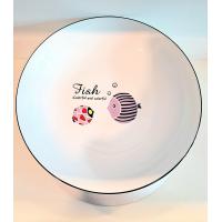 ราคา จานกระเบื้องเซรามิคจานปลาเซรามิคขนาด 8 นิ้ว รูปสัตว์ (20576993828)