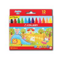 ราคา สีเทียน COLLEEN Crayon Colors ขนาดปกติ ขนาดจัมโบ้ และขนาซุปเปอร์จัมโบ้ 8 สี12 สี16 สี 24 สีได้รับมาตรฐาน มอก พิเศษสุดแถมสมุดระบายสีเสริมทักษะเด็ก (21370566644)