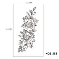 ราคา Rose Animal Long Tattoo รอยสักชั่วคราวขนาดใหญ่สิงโตเผ่าสีดำ นักรบเสือหมาป่าสติ๊กเกอร์รอยสักปลอมสำหรับผู้หญิง (17139127010)