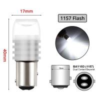ราคา goya101 1x1156 BA15S 1157 BAY15D สีแดงกระพริบ5730 DC 12โวลต์ที่จอดรถ LED เบาะหลังเบรกกระพริบหางเลี้ยว (22214012754)