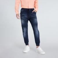 ราคา DAVIE JONES กางเกงจ็อกเกอร์ ยีนส์ เอวยางยืด ขาจั๊ม สีน้ำเงิน สีดำ Drawstring Denim Joggers GP0105 NV GP0106 BK (10424699097)