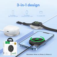 ราคา ที่ชาร์จไร้สายแบบแม่เหล็ก 15W Max หูฟัง for Airpod for Watch for iPhone 12 13 14 และ มือถือมาตรฐาน Qi compatible cw41 (16299279988)