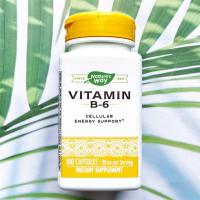 ราคา 40 OFF ราคา Sale EXP08 2024 วิตามินบี 6 Vitamin B 6 50 mg 100 Capsules Natures Way B6 B 6 (6539332655)