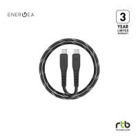 ราคา Energea NyloFlex สายชาร์จเร็ว USB C to USB C 5A 100W USB2 0 480Mbps data transfer (22067669692)