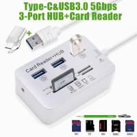 ราคา Actual USB 3 0 HUB เครื่องอ่านการ์ดความเร็วสูง USB HUB พร้อม MS SD M2 TF Card Reader 3 พอร์ต USB Splitter Hub USB Combo All In One for พีซี โน๊ตบุ๊ค อุปกรณ์เสริมคอมพิวเตอร์ Card Reader (22336744435)