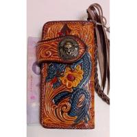 ราคา กระเป๋าสตางค์ สไตล์วินเทจ หนังแท้ แถมฟรีสายหนังถัก 1เสน พร้อมใช้งาน (15039440626)