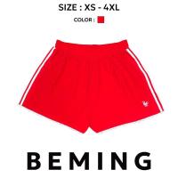 ราคา Bemingshorts027 XS 4XL BMG Original Shorts กางเกงวอร์มขาสั้นผ้าร่ม แต่งขอบลูกไม้ (22409368410)