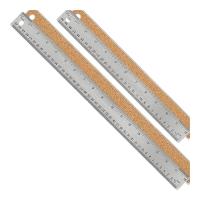 ราคา VVL Metal Ruler Non Slip Ruler Stainless Steel Ruler with Cork Backing 12 18 Inch Stainless Steel Ruler Non Slip Rulers with Inch and Centimeters (21422536415)
