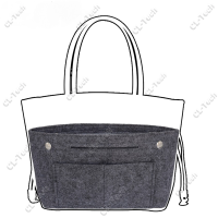 ราคา กระเป๋าจัดระเบียบ lv neverfull pm mm gm กระเป๋าดันทรง ที่จัดระเบียบกระเป๋า Felt Bag Organizer For Longchamp S M L Tote Bag Purse Organizer Insert Handbag Storage Cosmetic Liner Bag Support Shaper (223