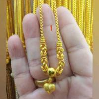 ราคา สร้อยคอระย้าห้อยจี้หัวใจ สร้อยลายบล็อกน้ำหนัก 1 บาท ความยาว18นิ้ว งานทองชุุปเหมือนแท้ ใส่ติดตัวได้ตลอดใส่อาบน้ำได้ มีตะขอสำรองแถม 1 อัน (16334076386)