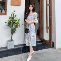 ราคา ใหม่พร้อมส่ง Dress มินิเดรสลายดอกไม้ งานน่ารักสายหวาน เดรสลายดอกไม้ เดรสดอกสีเหลือง (17268436670)