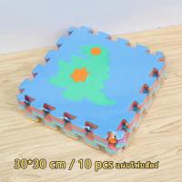 ราคา โฟมรองคลาน ขนาด 30x30 ซม 10แผ่น แผ่นรองคลาน EVA Mat จิ๊กซอว์ปูพื้น ลาย ตัวอักษร ตัวเลข สัตว์ ABC (22425931408)