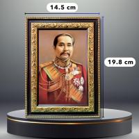 ราคา กรอบรูปมงคล ร 5 ครึ่งองค์ชุดแดง ตั้งได้แขวนได้พร้อมส่ง (21506202770)