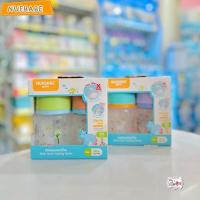 ราคา Nuebabe นูเบบ ขวดนมคอกว้างพร้อมจุกนมไม่ดูดไม่ไหล แพ็คคู่ (22157112804)