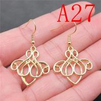 ราคา Geometric Water Drop Earrings Materials For You Jewelry Making Supplies (21190686761)