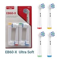 ราคา หัวแปรงสีฟันสำหรับแปรงสีฟันไฟฟ้า Oral B ทุกรุ่น 1 กล่อง มี 4 ชิ้น (22051002401)