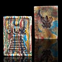 ราคา พระสมเด็จพิมพ์พิเศษโบราณหลังครุฑเนื้อผงเบญจรงค์ Amulet Thai (21972789635)