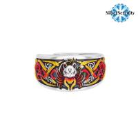 ราคา Silver Serenity แหวนจิ้งจอกเก้าหาง Cloisonné แหวนสุนัขจิ้งจอกอสูร9หางเคลือบสำหรับผู้หญิงแหวนเงินไทสไตล์ย้อนยุควรรณกรรม (21741030113)