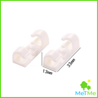 ราคา MetMe ที่เก็บสายเคเบิลข้อมูล ที่เก็บสายไฟ จัดระเบียบ คลิปล๊อคสายไฟ ตัวยึดสายไฟ คลิปใส 16ชิ้น 20ชิ้น Transparent clip (14807897303)