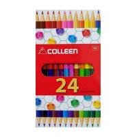 ราคา COLLEEN สีไม้ 2 หัว มี 12 แท่ง 24 สี ตัวด้ามเหลี่ม (22312386915)
